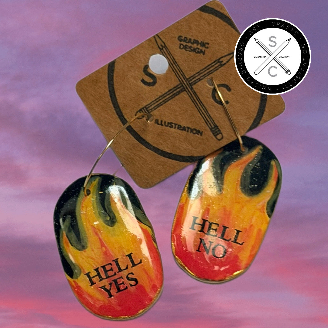 ‘Hot like fire’ Earrings