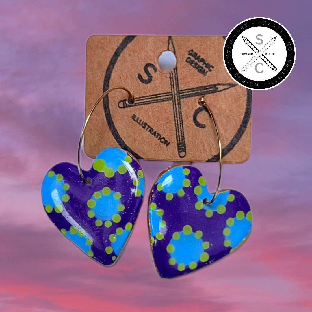 ‘Dotted Hearts’ Earrings