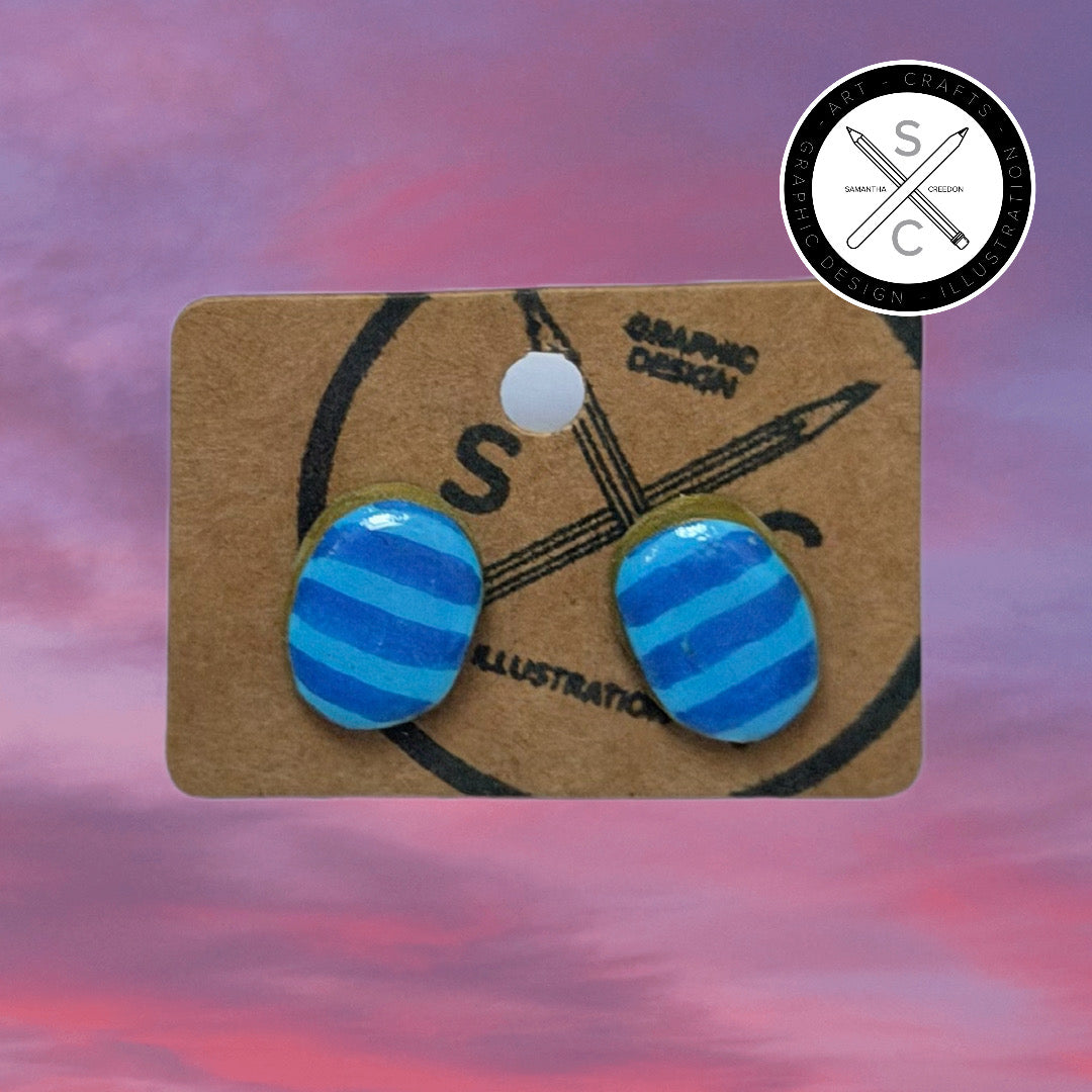 ‘Mindful Blues’ Stud Earrings