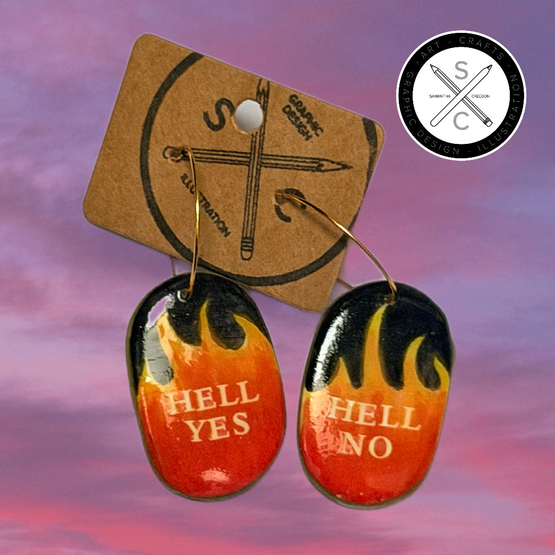 ‘Hot like fire’ Earrings