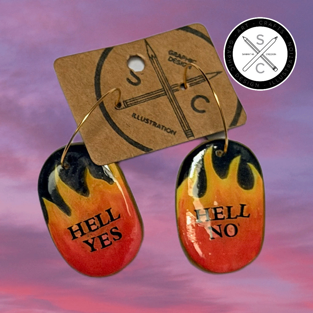 ‘Hot like fire’ Earrings